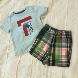 Gymboree and Tommy Hilfiger - 2  piece summer set. Size 18 months